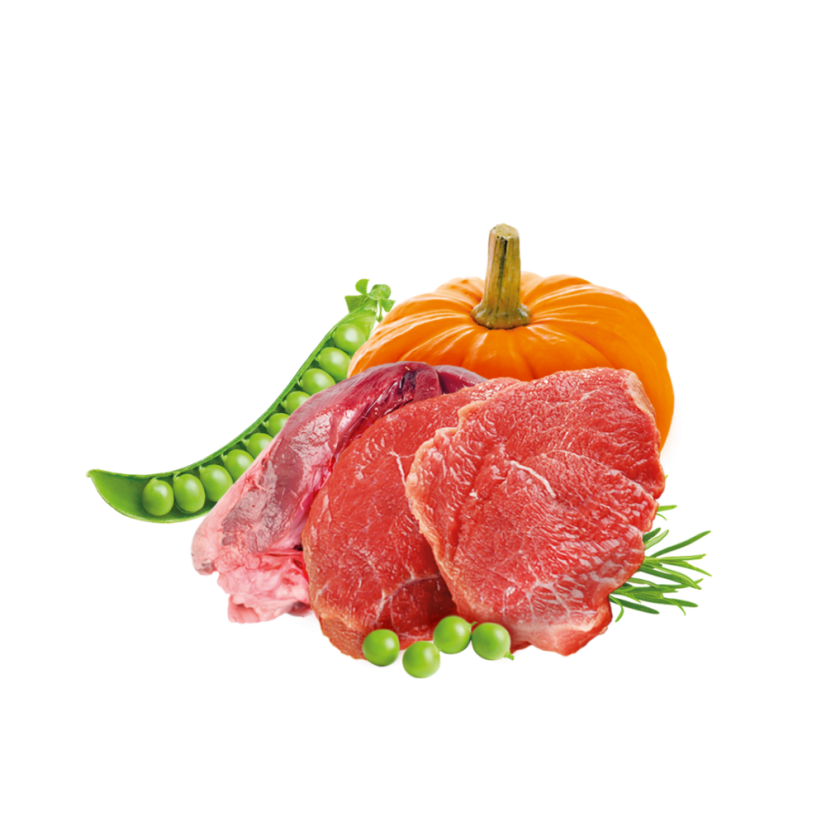 6x 400g, Sam's Field True Beef Meat with Pumpkin & Pea, superprémiová konzerva, (Sams Field)