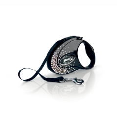 flexi Glam Splash Crystal Tape (pásik), veľkosť S, čierna