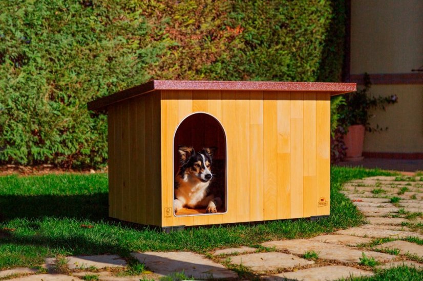 Ferplast BAITA 100 drevená búda pre psov 121×78×78,5 cm