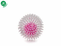 JK TPR LED loptička s bodliakmi 8 cm