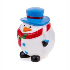 JK ANIMALS Vinylový snehuliak X-MASS - 8,5 cm, vinylová (gumová) hračka