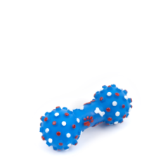 JK ANIMALS Vinylová činka s bodlinami, pískacia hračka pre psov, 10 cm