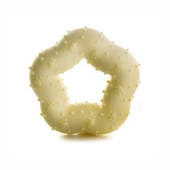 TPR Light hviezda z termoplastickej gumy a EVA peny, 7,5 cm, žltá