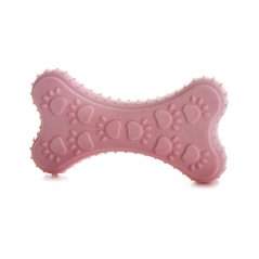 JK ANIMALS TPR Light kosť z termoplastickej gumy a EVA peny, ružová, 10,5 cm