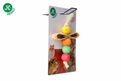 Hračka vážka z dreva a slamy, 16 cm, hračka pre hlodavce