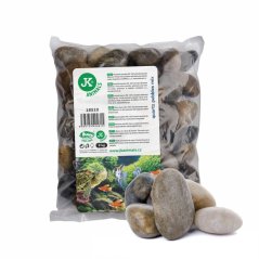 JK ANIMALS Prírodné kremenné valounky mix, do akvária a terária, 2 kg