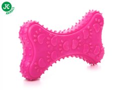 JK ANIMALS, Ružová kosť, odolná (gumová) hračka z TPR termoplastickej gumy, veľkosť 10 cm