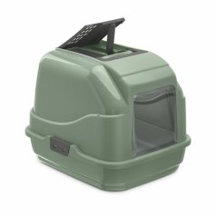 Plastová toaleta Imac Easy Cat 2nd life, 50×40×40 cm, khaki