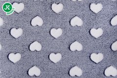 JK ANIMALS pelech Cute s vreckom - biele srdce 50 x 50 x 14 cm