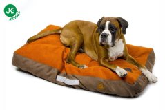 Matrace Bono XL, oranžovo-hnedá, 110 cm, vysoká matrace pre psov