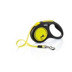 flexi Neon pásik, veľkosť S 5m/15 kg, žltá
