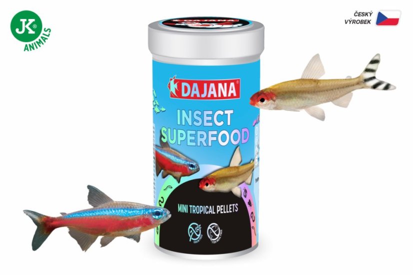 Dajana ISF Mini Tropical Pellets, pelety – krmivo, 100 ml (insect superfood)