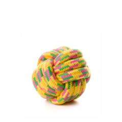 JK ANIMALS bavlnená preplietaná lopta, hračka 10 cm