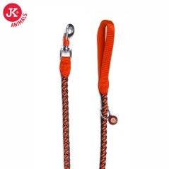 JK ANIMALS Povrazové vodítko Comfort oranžové 1,5 cm/120 cm