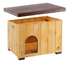 Ferplast BAITA 50 drevená búda pre psov 56×46,5×41,5 cm