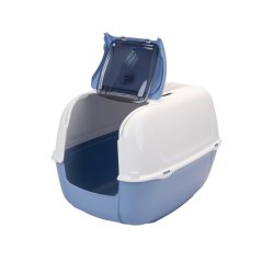 Ferplast PRIMA CABRIO toaleta pre mačky, modrá 39,5 x 52,5 x 38 cm
