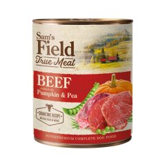 Sam's Field True Beef Meat with Pumpkin & Pea, superprémiová konzerva, 800 g (Sams Field)