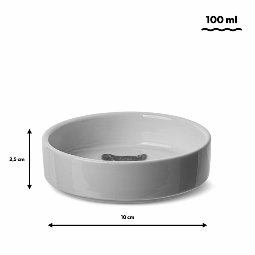 JK ANIMALS ŠKREČOK, keramická miska pre hlodavce 10 cm