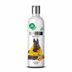 JK ANIMALS Prémiový šampón pre tmavú srsť so zjemňujúcimi účinkami s výťažkami z dubovej kôry a vlašského orecha 250 ml