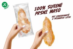 JK ANIMALS Big Jerky 100% Chicken Meat sušené kuracie filety 1 ks, cca 10 g
