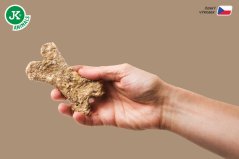 JK ANIMALS, kosť natural s pestrecom a tekvicou, prírodná maškrta s obsahom min. 30 % kolagénu pre psov, 1 ks, 10 cm