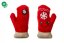 JK ANIMALS plyšová rukavica X-Mas, plyšová pískacia vianočná hračka pre psov, 16 cm