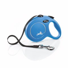 Flexi New Classic (pásik),veľkosť L 5 m/50 kg, modrá