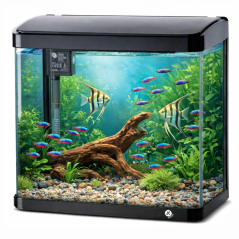JK ANIMALS A380 Akvárium čierne 38×25×37 cm, 30 l