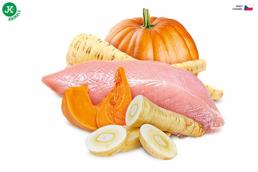 Sam's Field Crunchy Cracker Turkey with Pumpkin & Parsnip, chrumkavá morčacia maškrta s tekvicou a paštrnákom, 200 g (Sams Field maškrta pre psov)