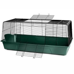 JK ANIMALS klietka pre králiky Black 120, 59×120×52 cm tm.zelená