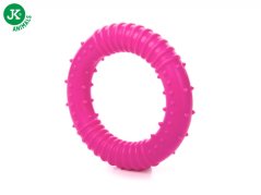 JK ANIMALS, Ružový krúžok odolná (gumová) hračka z TPR termoplastickej gumy, veľkosť 8 cm