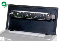 JK ANIMALS, náhradný kryt s LED osvetlením, černý, pre akvarijní komplet JK-A510, 49×26 cm