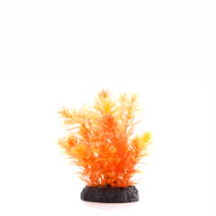 JK ANIMALS Ambulia oranžová, akvarijná plastová rastlinka,cca 14 cm