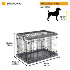 Ferplast SUPERIOR 90 klietka pre psa 92 x 58,5 x 62,5 cm