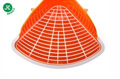 JK ANIMALS toaleta rohová pre králiky a morčatá, oranžová, 18×18×25 cm