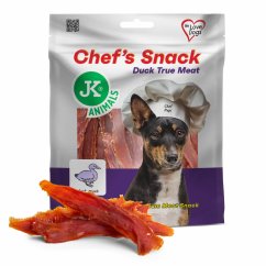 JK ANIMALS Chef's Meat Snack, sušené kačacie filety, 200 g