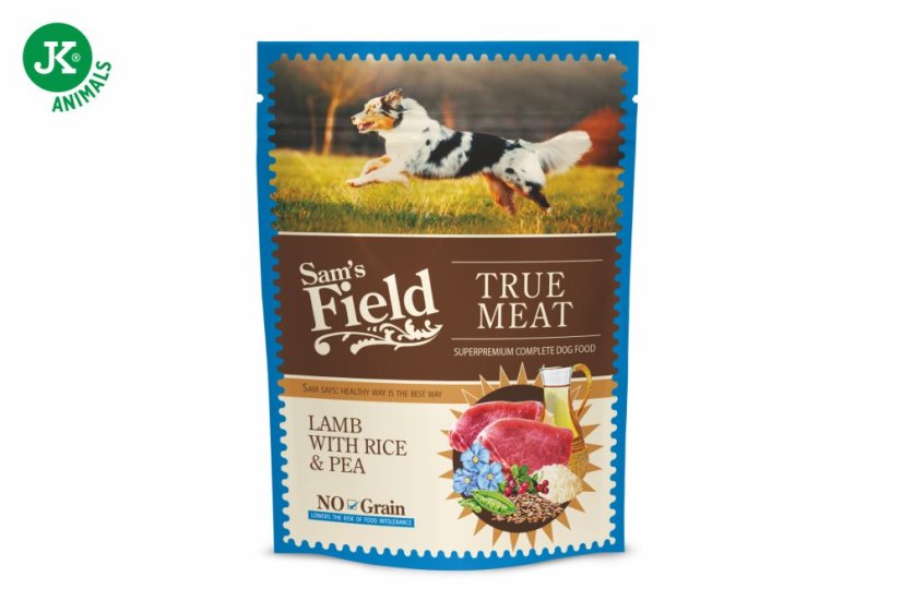 12× 260 g, Sam's Field True Meat Mix, (superprémiové kapsičky pre psy)