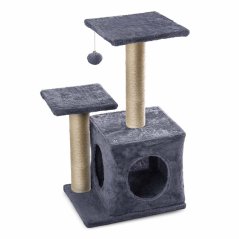 JK ANIMALS DIABOLO PLUS  škrabadlo pre mačku tm.šedá farba 40x33x74 cm