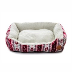 Pelech X-Mas M, 70 cm, vianočný pohodlný pelech pre malé a stredné psy
