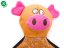 JK ANIMALS, Prasa nylonová pískacia hračka s TPR prvkami, veľkosť 29 cm