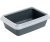 Ferplast DODO WC + rámček, toaleta pre mačky, antracit 42,5 x 31 x 13 cm