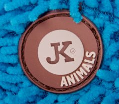 JK Animals Mačka plyš modrá, plyšová pískacia hračka 23 cm