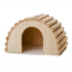 JK ANIMALS Drevený domček iglu z masívu pre králiky, 30×20×17 cm