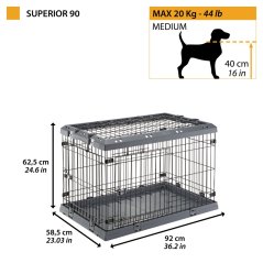 Ferplast SUPERIOR 90 klietka pre psa 92 x 58,5 x 62,5 cm