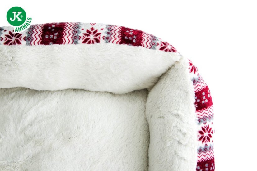 Pelech X-Mas M, 70 cm, vianočný pohodlný pelech pre malé a stredné psy