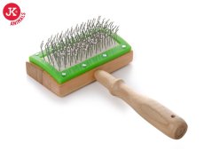 JK ANIMALS Hrubá kefa pre psov s guličkami 16x9 cm