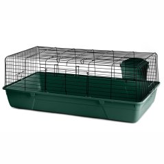 JK ANIMALS klietka pre králiky Black 100, 52×100×38 cm tm.zelená