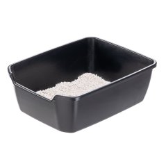 Ferplast NIP 10H toaleta pre mačky, čierna 46 x 36 x 16,2 cm