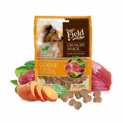 Sam's Field Crunchy Cracker Goose with Sweet Potatoes & Spinach, chrumkavá husia maškrta so sladkými zemiakmi a špenátom, 200 g (Sams Field maškrta pre psov)