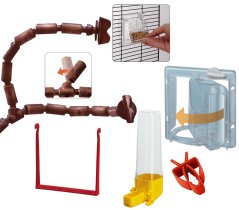 Ferplast GIULIETTA 8 drevená klietka pre vtáky 113,5 x 53 x 82 cm